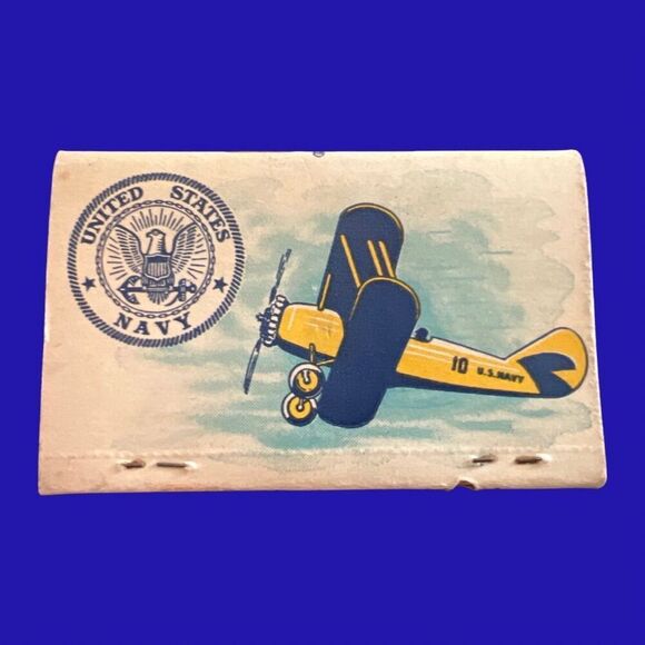 Vintage US Navel Air Station Minneapolis MN Unstruck Matchbook Memorabilia - Picture 2 of 4